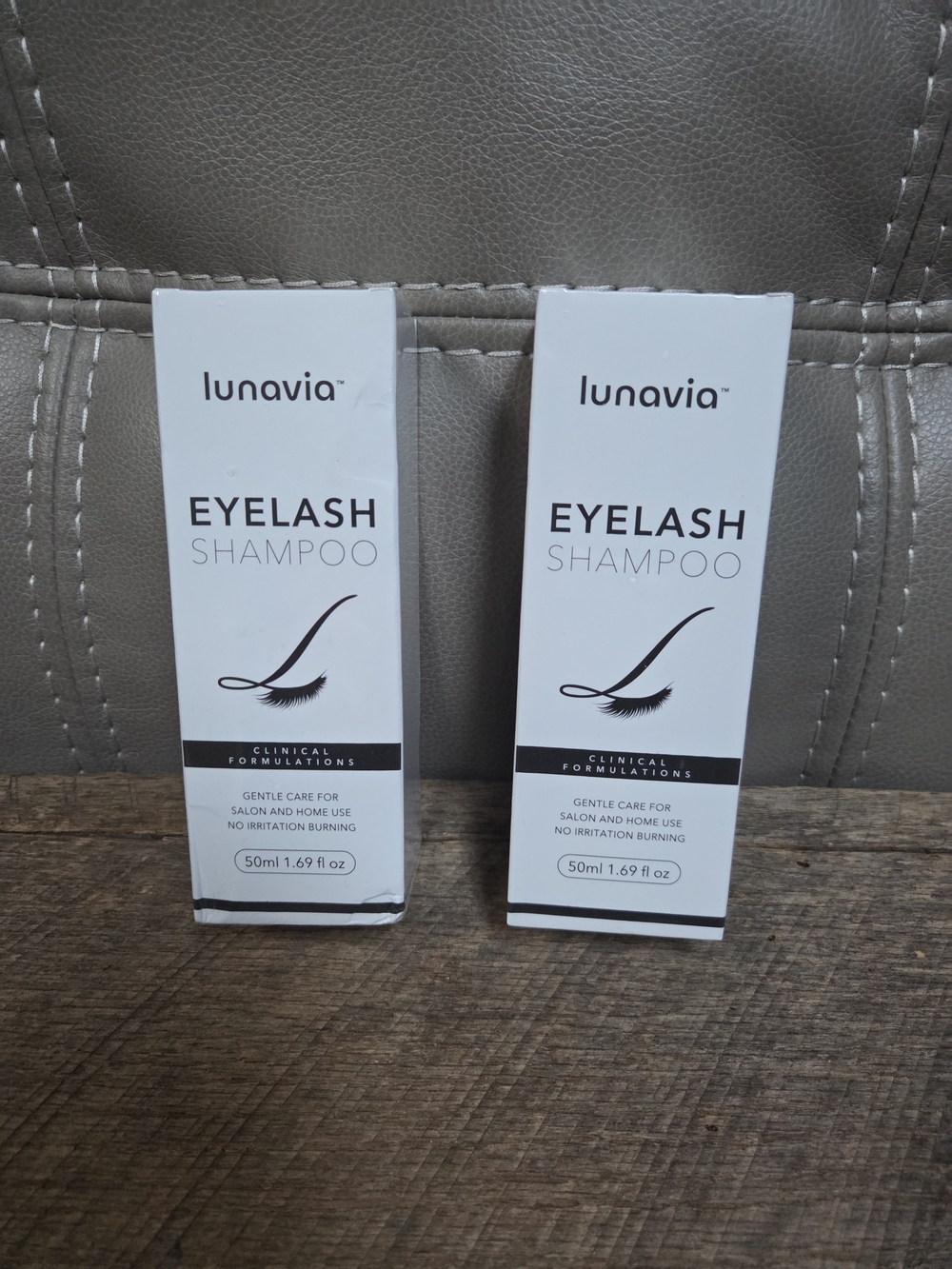 2 Pack Lunavia Eyelash Shampoo 50ml Lash Extension Cleanser NIB Factory Sealed